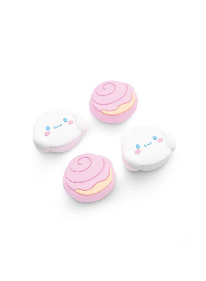 Kuitmor Thumb Grip Caps Compatible with Switch 2, Silicone Joystick Grip Caps for Switch 2025, 4pcs (Pink & White) - Image 1