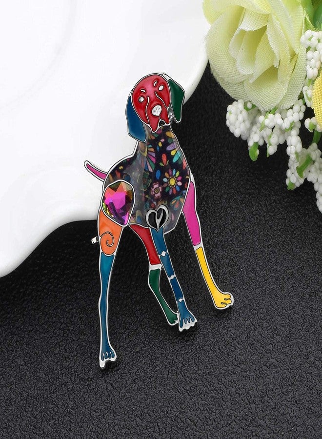 DUOWEI Cute Enamel Dog Brooch Fashion Pet Pins Jewelry Dog Gifts (Multicolor Doberman Dog) - Image 2