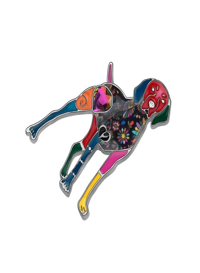 DUOWEI Cute Enamel Dog Brooch Fashion Pet Pins Jewelry Dog Gifts (Multicolor Doberman Dog) - Image 3