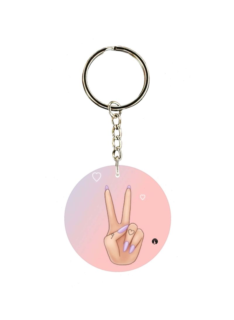 RKN Printed Single Sided Keychain