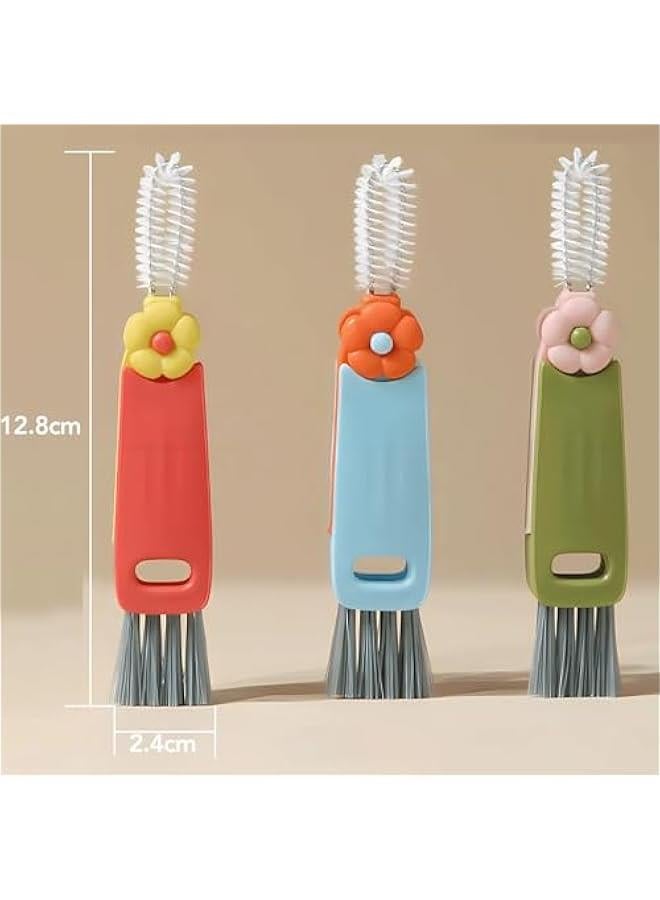 3-in-1 Cup Lid Cleaning Brush, Multi-Functional Bottle Gap and Tight Space Cleaner Tool - Image 2