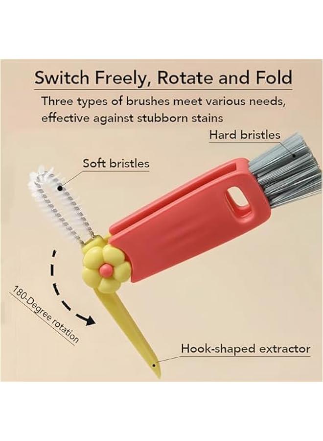 3-in-1 Cup Lid Cleaning Brush, Multi-Functional Bottle Gap and Tight Space Cleaner Tool - Image 5
