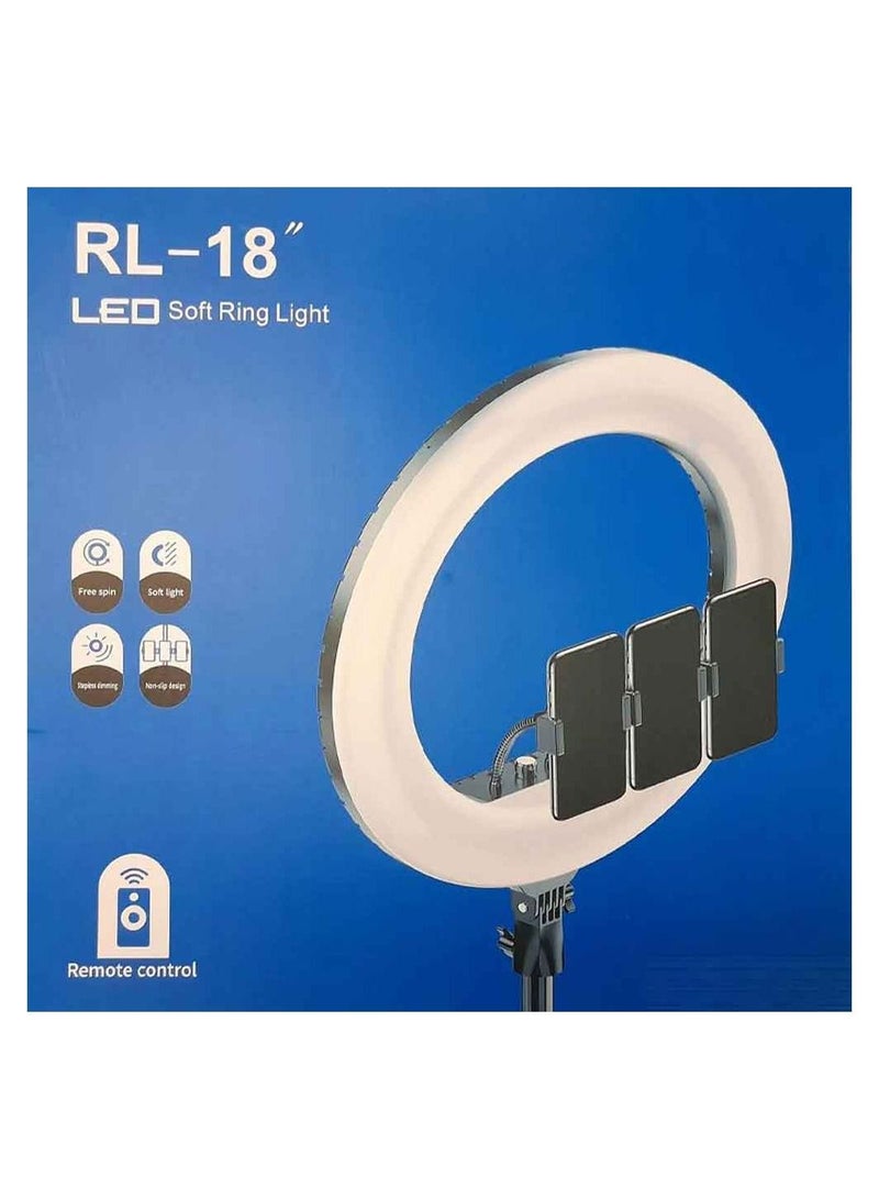 بروماس RL-18 بوصة Ring Light Photo Studio التصوير الفوتوغرافي المحمولة - Image 1