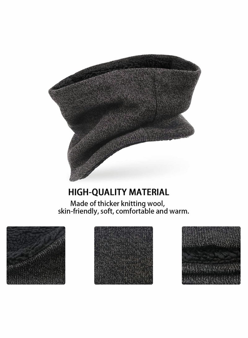 KASTWAVE Beanie Hat Scarf Touchscreen Gloves Set(Dark Gray) - Image 5