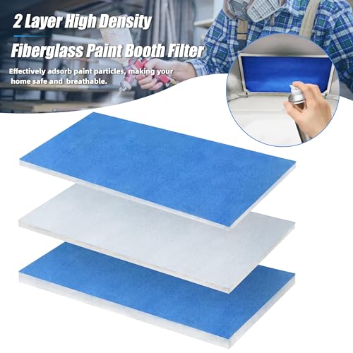 U0U 6 Pieces Paint Booth Filters,Portable Spray Booth Filter, Paint Booth Exhaust Filters for Replace Airbrush Spray Booths Paint Booth - Image 4