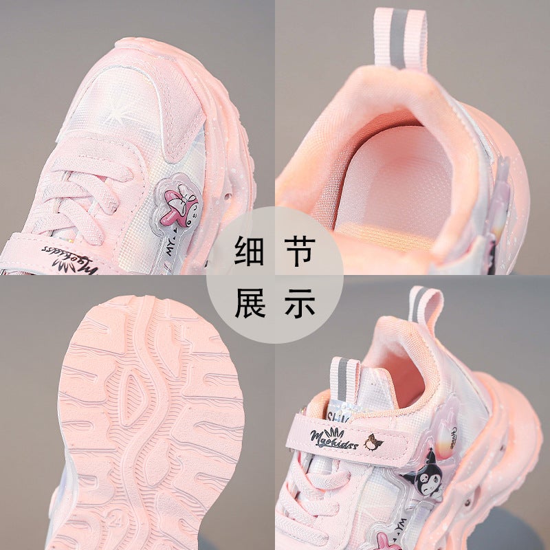 2024 Autumn New Children'S Sneaker Cartoon Pattern Led Luminous Children'S Shoes Girls Sports Casual Shoes - Image 3