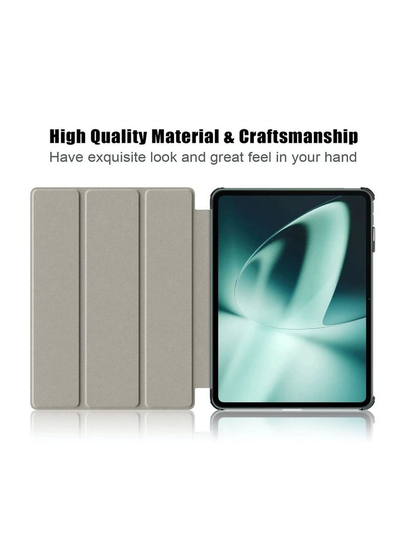 Case for OnePlus Pad 2023 Folding Folio Ultra-Thin PU Leather Stand Case Cover for OnePlus Pad/Oppo Pad 2 Blue - Image 2
