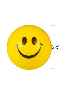 ArtCreativity ArtCreativity Smile Face Stress Balls for Kids and Adults - Pack of 12 - 2.5 Inch Spongy Squeeze Toys for Anxiety Relief - Fun Birthday Party Favors and Goodie Bag Fillers for Boys and Girls  - Image 3