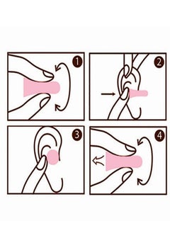 HASPRO HASPRO [50 PAIRS] Eco-Friendly Bulk Pack, Ultra Soft Foam Earplugs in GIGA Tube with Carry Case, Best Earplugs for Noise Canceling, Snoring, Work, DIY, Noise Reduction SNR 38dB (Pink)  - Image 5
