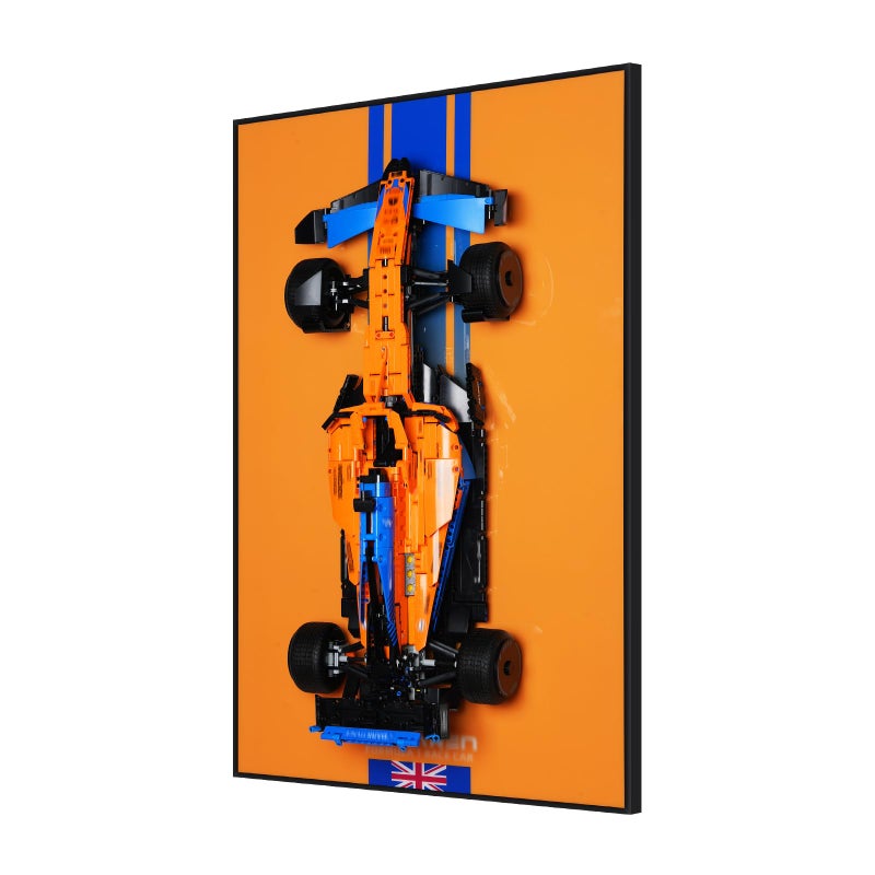 DALDED Premium Display Wallboard Compatible with Lego Technic McLaren Race Car 42141 Collectors Edition Wall Mount Art Ideal Gift for Adult Model Collectibles Home Office Decor32x20 Board Only - Image 3
