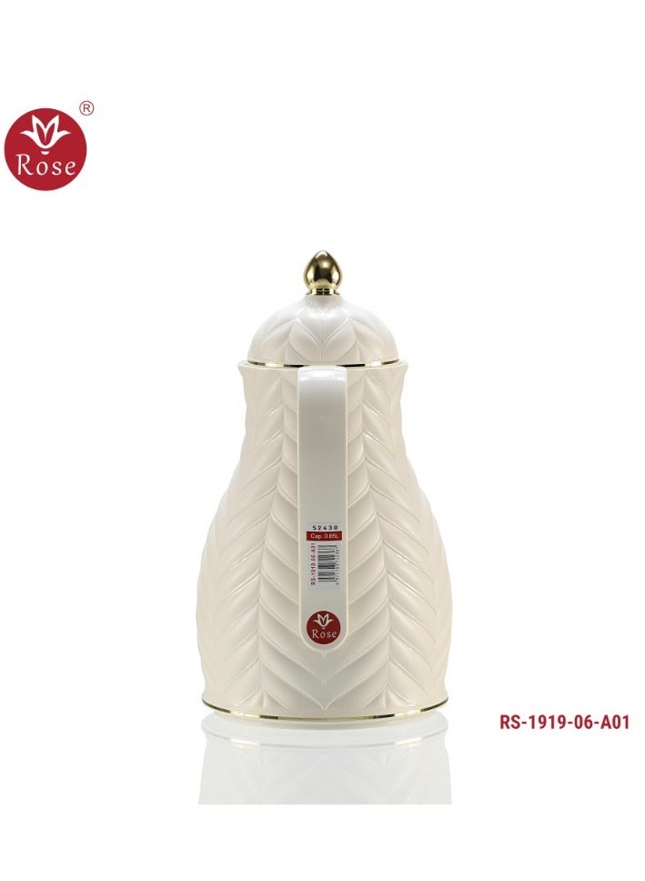 Rose Tea Pearl White Flask - Image 2