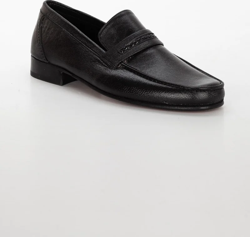 Dilimler Ayakkabı Dilimler Shoes Leather Leather Rok Saddler Black Men's Classic Shoes