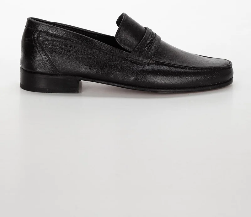 Dilimler Ayakkabı Dilimler Shoes Leather Leather Rok Saddler Black Men's Classic Shoes
