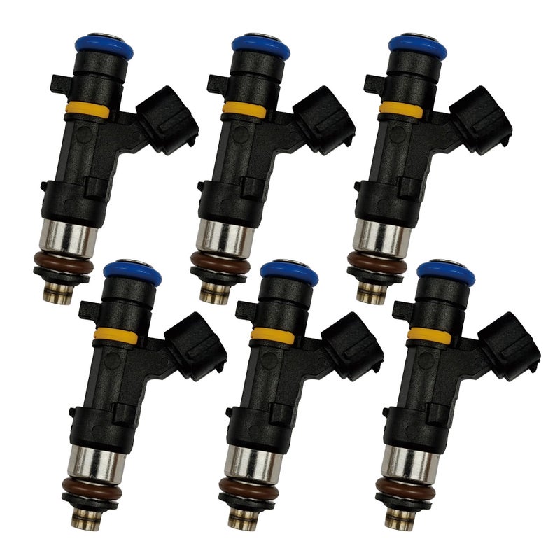 Gautory Fuel Injectors Set of 6 Compatible with Nissan 2005 2006 350Z 20042007 Murano for Infiniti G35 20042006 FX35 20052008 M35 20062008 35L V6 Replace OE 0280158042 FJ828 - Image 2