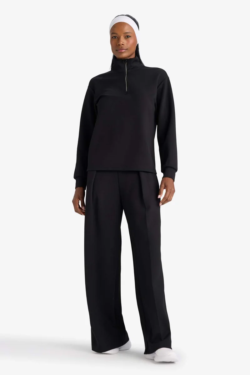 ديفاكتو Standard Length Wide Leg Modal Sweatpants