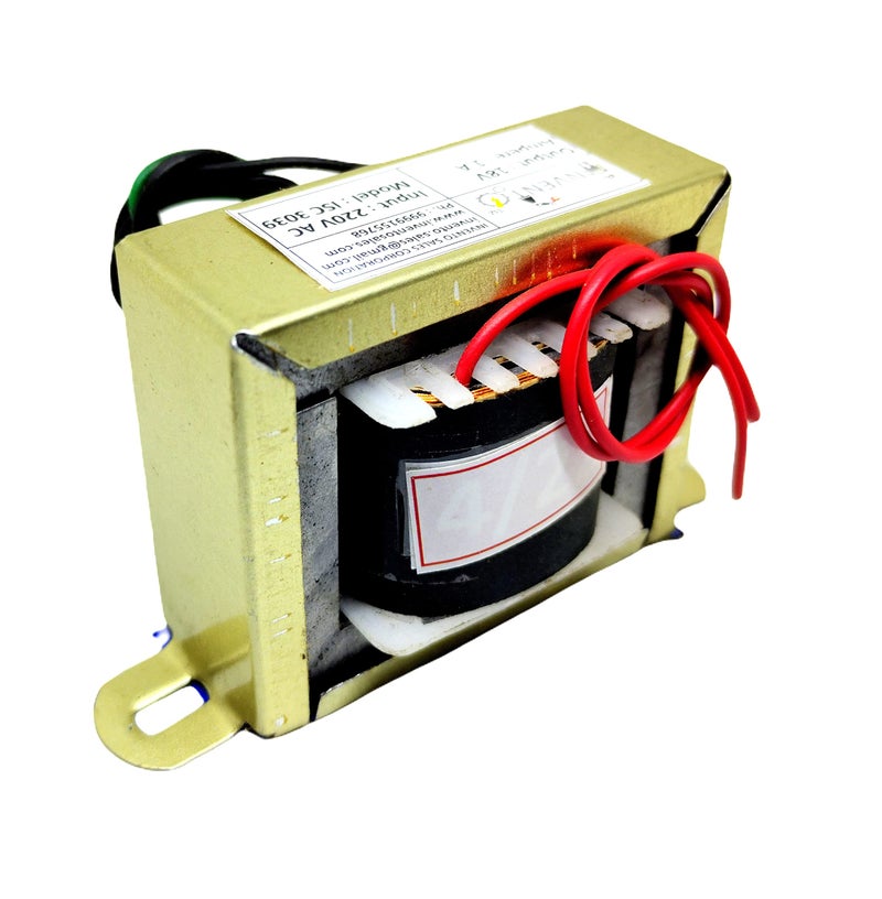 INVENTO 1Pcs 18V 1A 18-0-18 Transformer Copper Winding 220V AC to 18V AC Step Down Power Supply For DIY Projects - Image 3