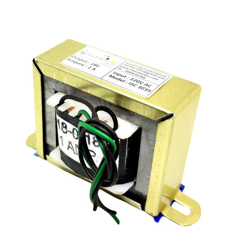 INVENTO 1Pcs 18V 1A 18-0-18 Transformer Copper Winding 220V AC to 18V AC Step Down Power Supply For DIY Projects - Image 2