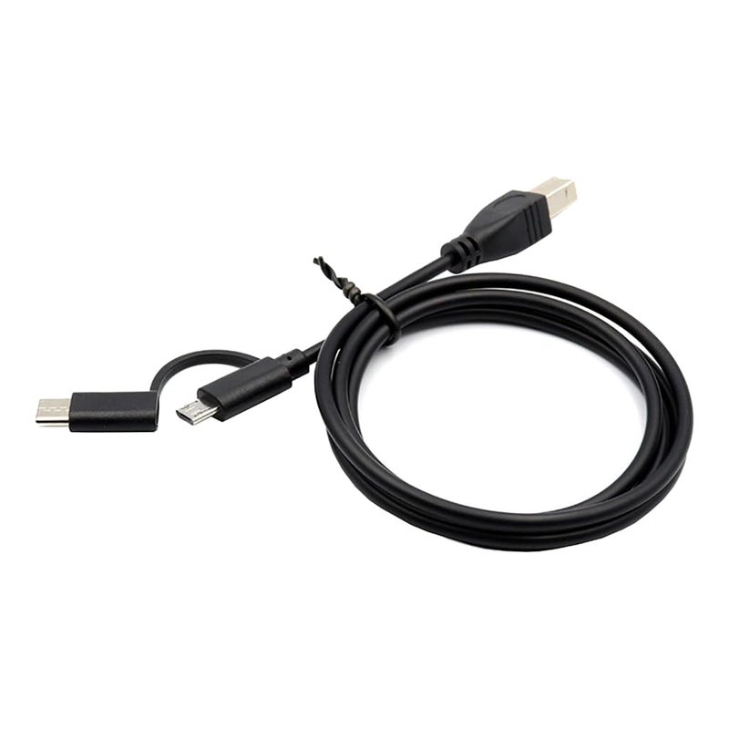 USB + Type C Male to USB B Male Date Line Cable Portable Printer Electronic Organ Connection Cord - Image 5