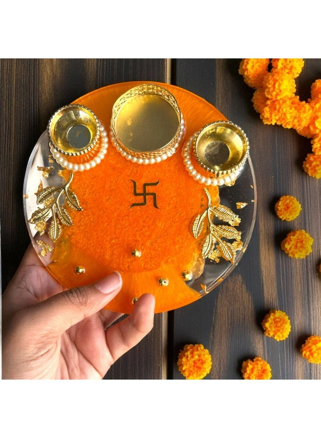 Resin Puja Platter