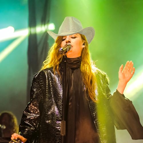 Hercicy Rhinestone Cowboy Hat with Diamond Fringe Bling Cowgirl Hat With Western Wide for Cosplay Wedding - Image 5