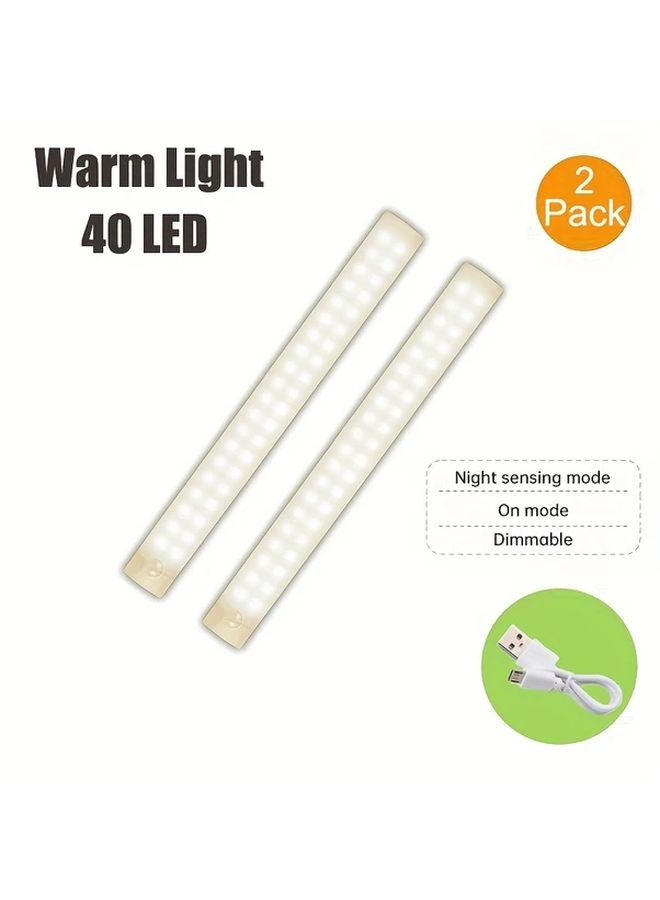 2 Pack 26 LED 7 87 Inch Warm Light USB Magnetic Mount Adjustable Brightness - Image 4
