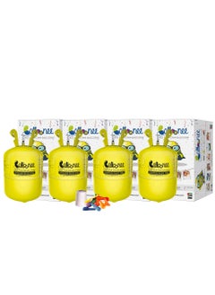 Balloonee Standard Disposable Helium Party Kit - Pack of 4, Helium Tank for Balloons At Home  - Image 1