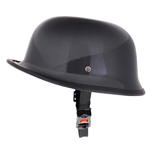 Sage Square German Retro Style World War Inspire Half Helmet (Black Glossy) (Small) (Non-Motorized) - Image 2