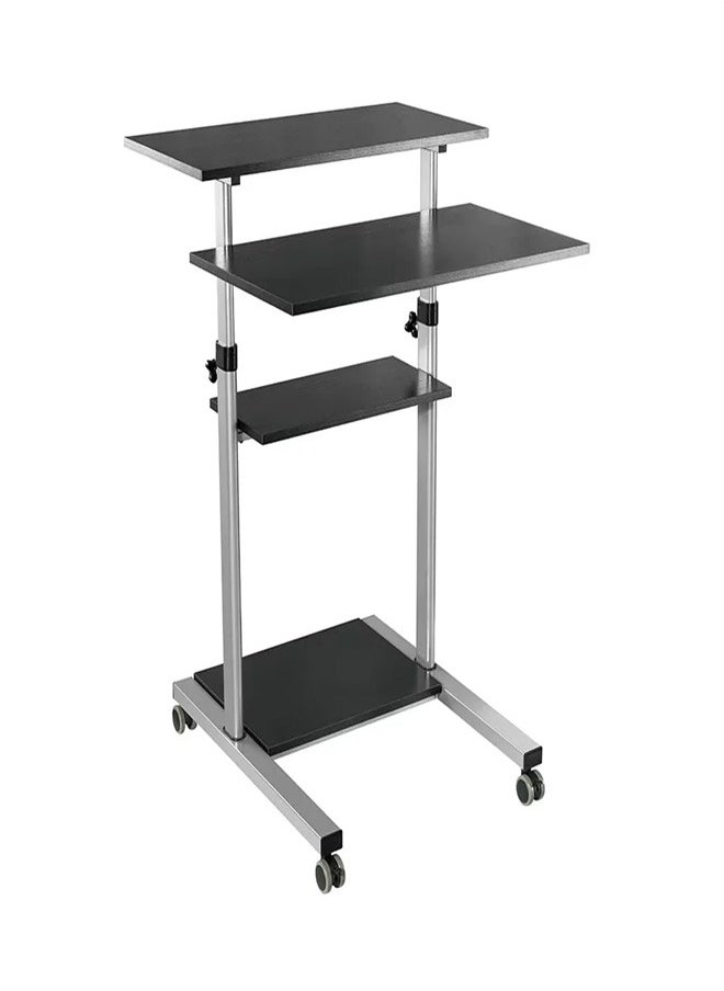 Skill Tech SH WST01 Free-Standing Height Adjustable Mobile Workstation, 700x687x950~1390mm, Max Load 60kg  - Image 1