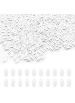 Oubaka 1600Pcs Oat Rice Beads For Jewelry Making 4 X 8Mm White Pearl Oval Pearl Beads Loose Beads For Bracelets Necklaces Diy Crafts Wedding Home Decor(0.16 X 0.3Inch)  - Image 1