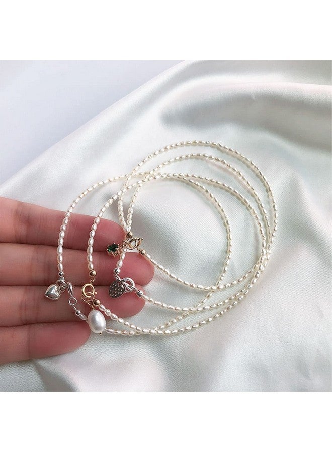 Oubaka 1600Pcs Oat Rice Beads For Jewelry Making 4 X 8Mm White Pearl Oval Pearl Beads Loose Beads For Bracelets Necklaces Diy Crafts Wedding Home Decor(0.16 X 0.3Inch) - Image 5