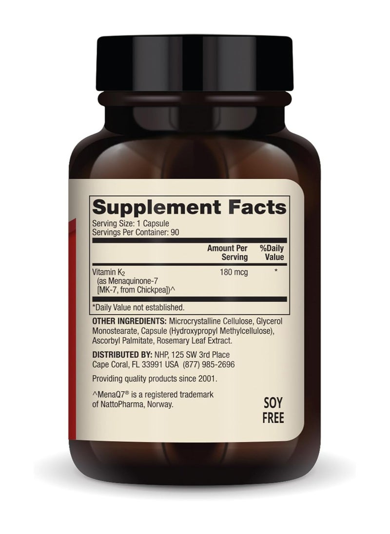 Dr. Mercola Vitamin K2 180 Mcg Mk7 Per Capsule 90 Capsules  - Image 2