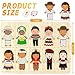 Leitee 2 Set Wooden Puzzle for Toddlers The World Racial Cognition Dress up Peg Puzzle Educational Multicultural Learning Puzzles Interchangeable Puzzles Learning for Kids Boys Girls - Image 4