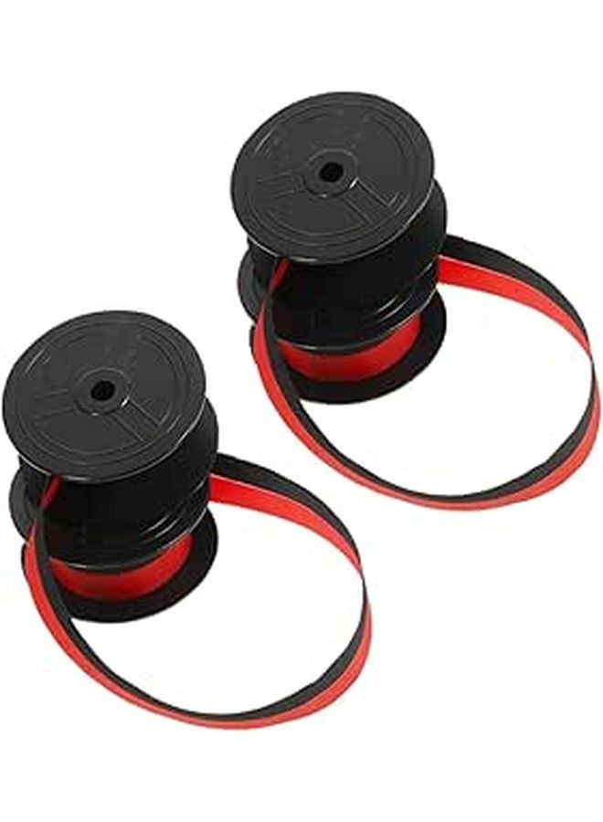 2pcs Black Typewriter Ink Spool Ribbon Replacement For Home Office Printer - Image 1