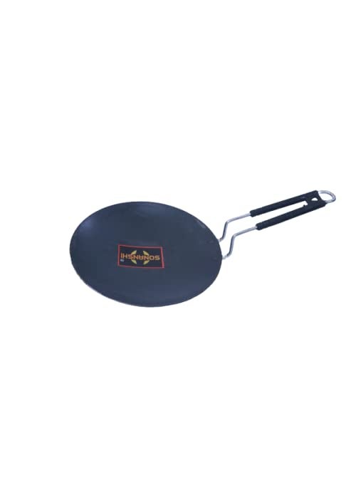 Sonanshi Sonanshi Pure Iron/Loha Roti/Chapati Tawa 9.5 Inches Black with Handle  - Image 1