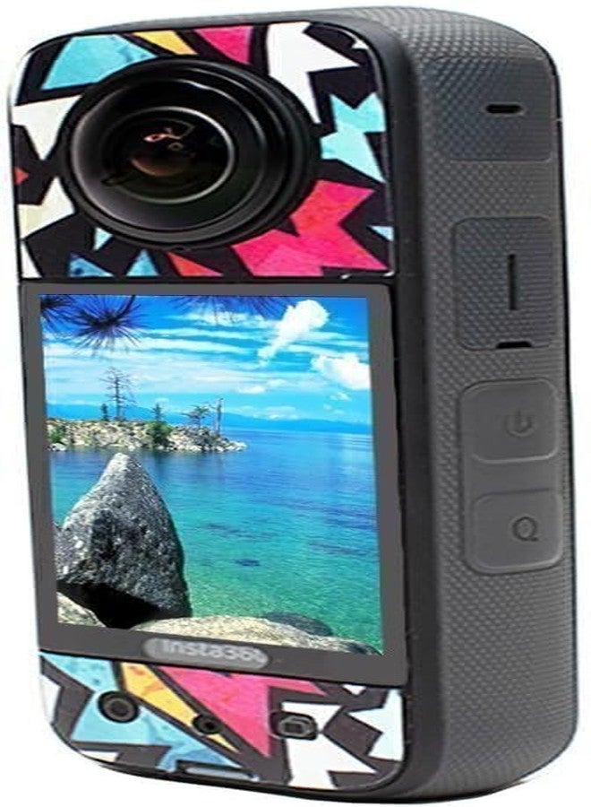 Action Pro Camera Waterproof Skin Compatible with Insta360 X3 Action Camera (Multicolor 8) - Image 3