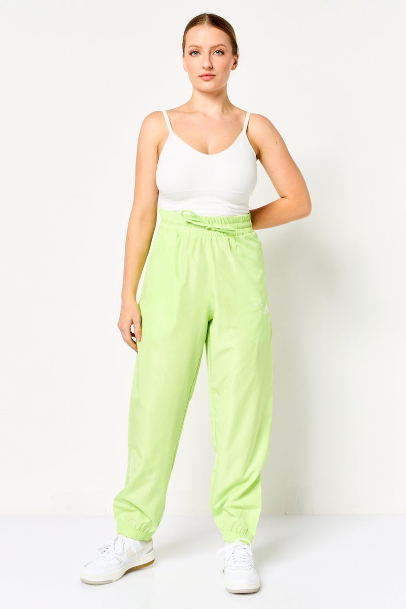 Adidas Women Loose Fit Training Track Pants, Lime - Image 2