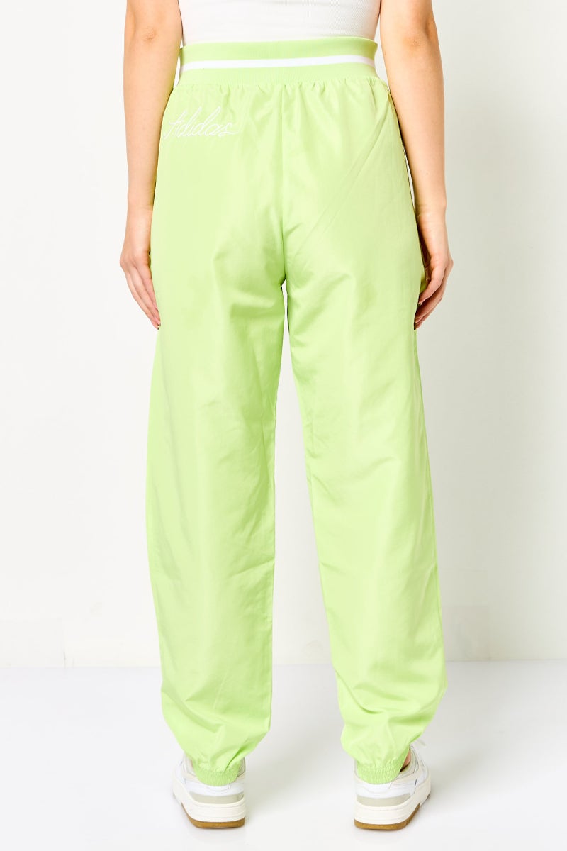 Adidas Women Loose Fit Training Track Pants, Lime - Image 4