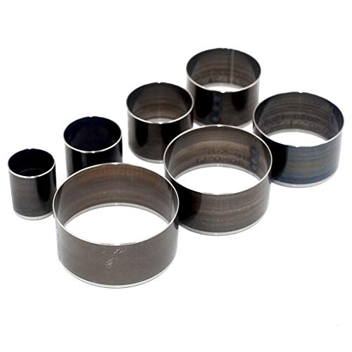 DGOL 7 Sizes Big Size 20mm - 50mm Round Hole Punch Leather Rubber Fiber Silicone Hollow Cutter Die Punching Tool kit - Image 1