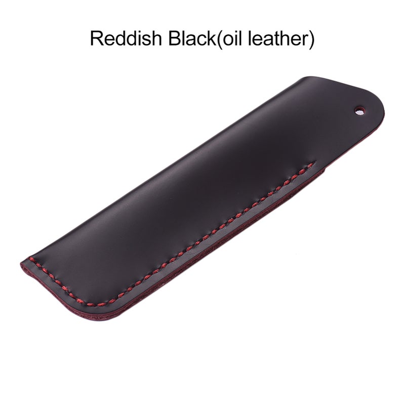 Handmade Retro Vintage Full Grain Leather Pencil Case Pouch Pen Holder Organizer Bag Stationery Gift for Kids Students Artists Office Worker - Image 2