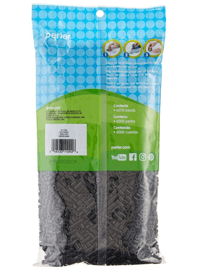 Perler Beads Fuse Beads For Crafts, Black, Small, 6000Pcs - Image 2