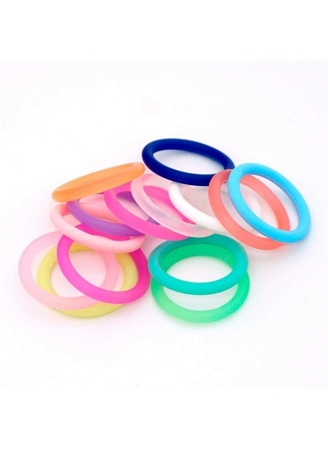 Sutoyuen - 20Pcs Mix 14 Colors Safe Silicone O Ring Baby Silicone Pacifier Dummy Chain Adapter Holder O Ring Inner Size 21.5Mm - Image 1