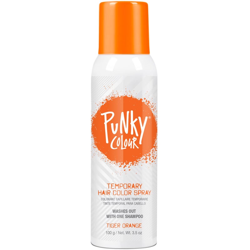 Punky Temporary Hair Color Spray Tiger Orange NonSticky NonDamaging Hair Dye Instant Vivid Hair Color 35 oz 1Pack