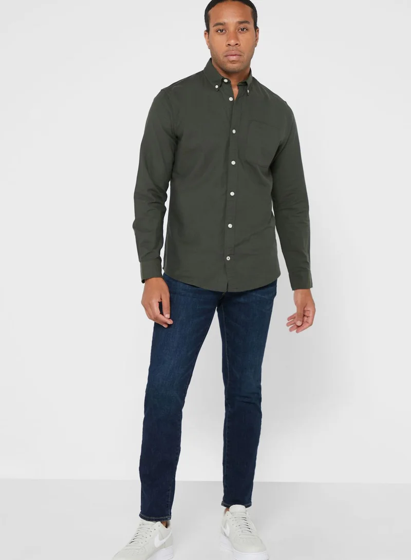 JACK & JONES  Solid Regular Fit Shirt for Men | Best Price UAE