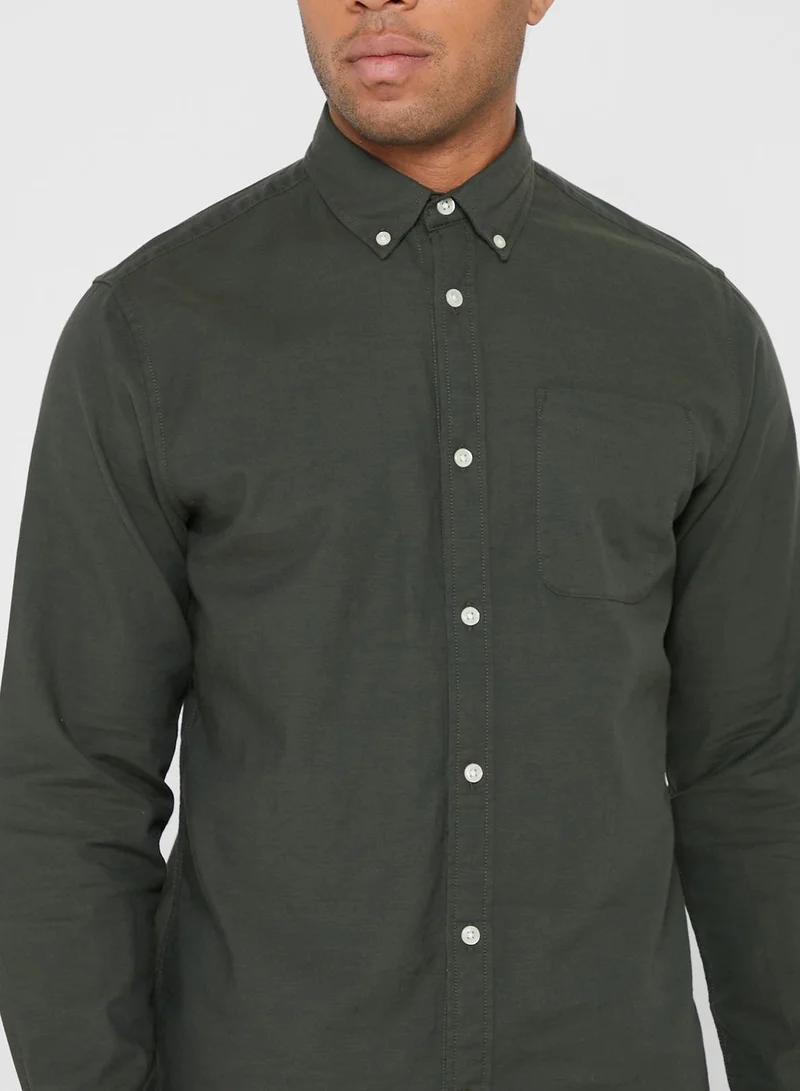 JACK & JONES  Solid Regular Fit Shirt for Men | Best Price UAE