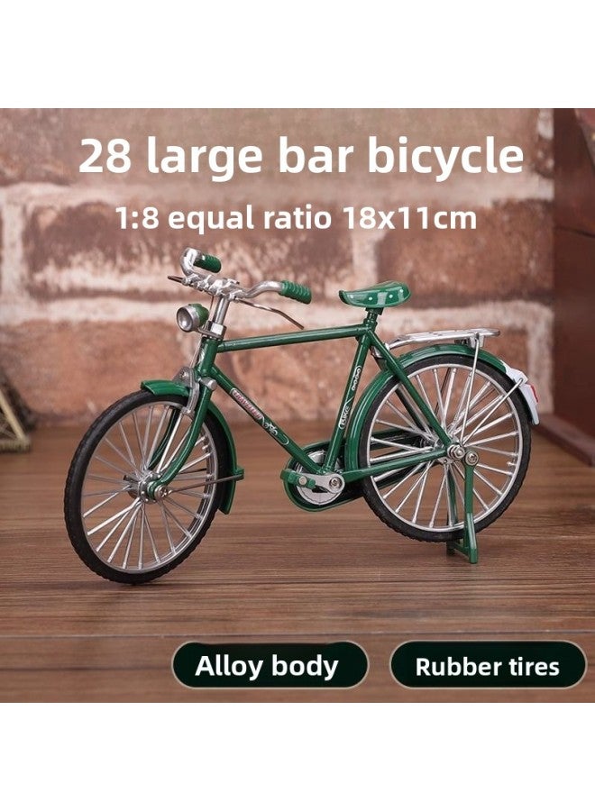 Alloy Bicycle Model Ornaments Cross-country Road Bike Boy Toy Simulation Gift Mountain 28 Big Bar Bike 