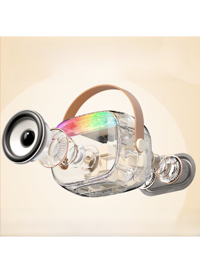 Neutral K12k30 Bluetooth Karaoke Audio Integrated Microphone With Light Split Microphone Outdoor Children's Family Ktv Suit - Image 3