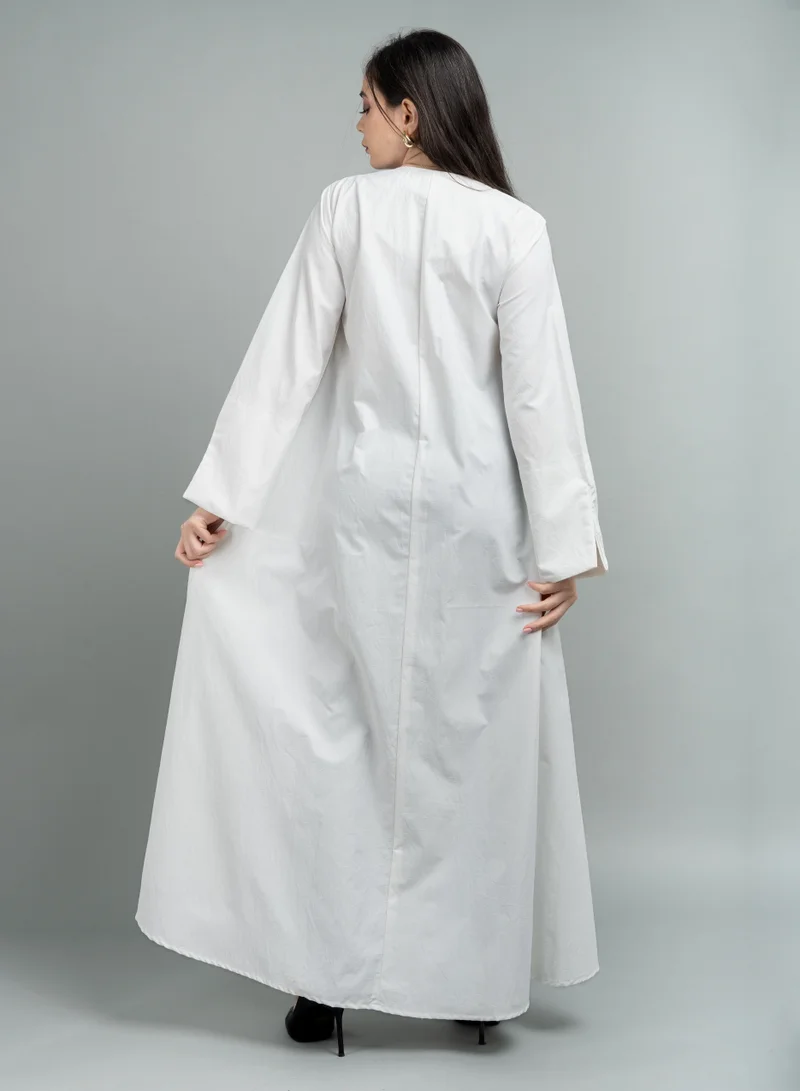 IKKXA Kuwaiti Jalabiya IK1617 White