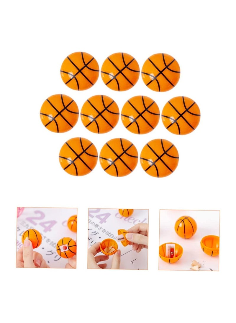 Portable Basketball Shaped Pencil Sharpener, 8 Pack for School Supplies and Classroom Use, Effective Sharpener for Students - Image 1
