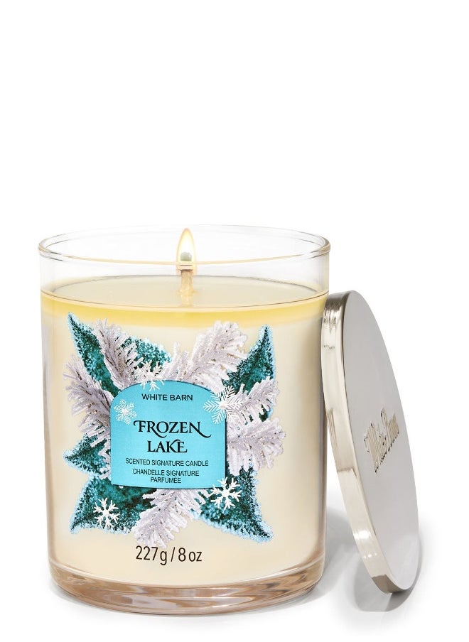 Bath & Body Works Frozen Lake Signature Single Wick Candle  - Image 1