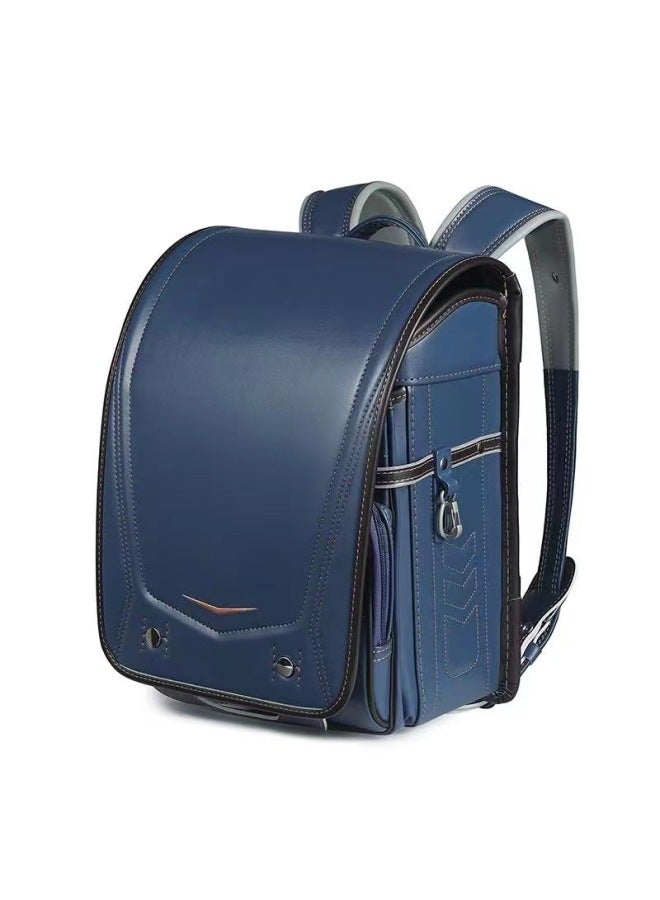 Japanese style elementary school girl backpack children's backpack children's backpack - color: 2102 blue side - size: normal  - Image 1